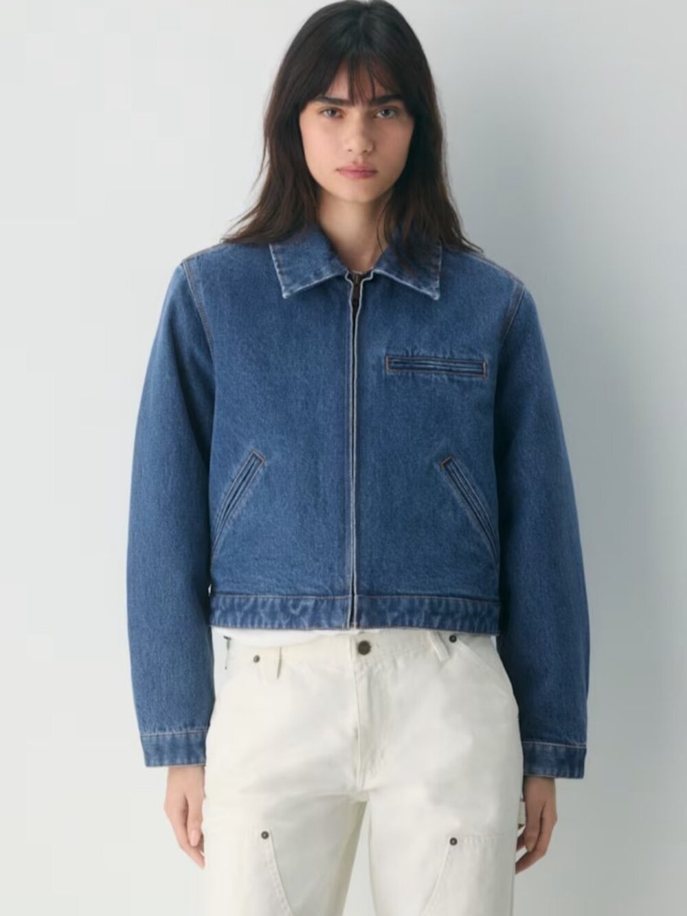 Aritzia BARKLEY Workwear Jacket - No Stress Medium Blue